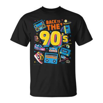 Vintage Retro Back To 90'S Diseño Gráfico Hombres Es Niños Camiseta unisex - Regaloses