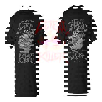 Vintage Retro Cereal Killer Horror Breakfast Gore T-Shirt | Seseable UK