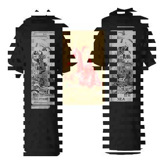 Vintage Tarot Card Death Xiii Angel Skull Dead Reaper Grim T-Shirt | Mazezy