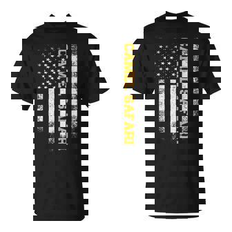 Vintage USA American Flag Camel Safari Animal Lover T-Shirt | Mazezy