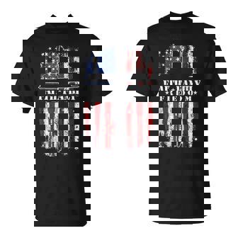 Vintage Usa Flag Faith Family Freedom Patriotic Christian T-Shirt | Mazezy