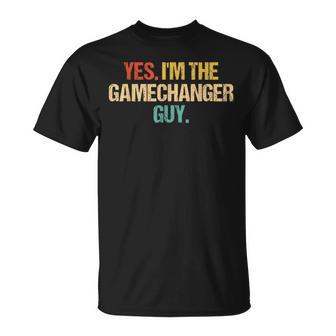 Vintage Yes I'm The Gamechanger Guy Baseball T-Shirt - Thegiftio UK