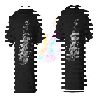 Violin Player Tie-Dye Violinist Musical Instrument Orchestra T-Shirt | Mazezy