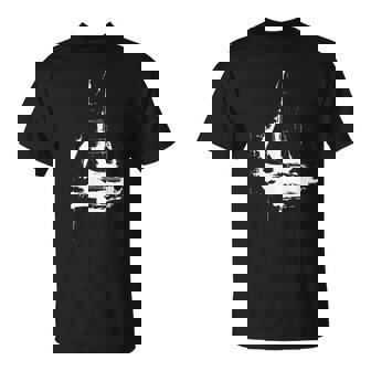 Voilier Dessin Bateau Plage Catamaran T-Shirt - Cadeauxyz