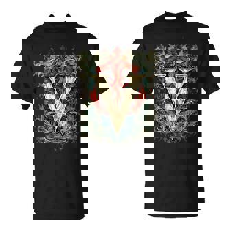 V文字 アルファベット ヴィンテージ モノグラム イニシャル 名前 Tシャツ - Kawaiitshirt