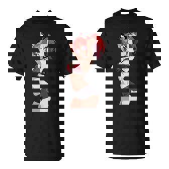 Waifu Sexy Anime Girl Hot Neko Cat Girl Japanese Style T-Shirt - Monsterry