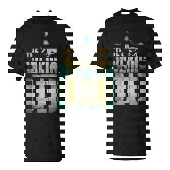 The Walking Dad Hund Dog Papaatertag Lustig Geschenk T-Shirt - Seseable