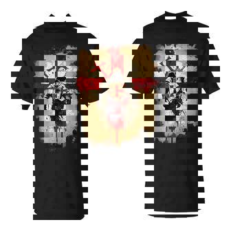 A Warrior Of Christ Knights Templar Distressed Cross T-Shirt | Seseable FR