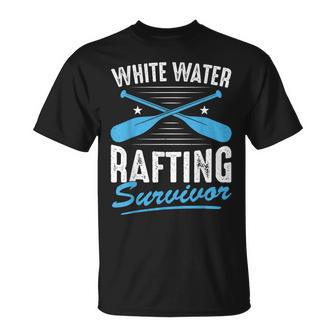 Water Rafting Survivor White Water Rafting T-Shirt | Mazezy