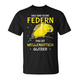 Wellensittich Glitzerittich Liebeogelbesitzerin T-Shirt - Geschenkecke
