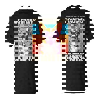 Welsh Corgi Pembroke Dog My Corgi Makes Me Look Tall -Adults Black Small Classic Fit Crew Neck Short Sleeve T-Shirt | Mazezy