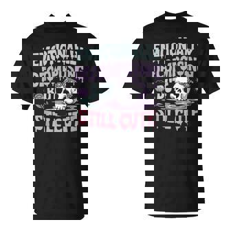 Wholesome Goth Energy Softcore Mental Health Cute But Creepy T-Shirt - Monsterry