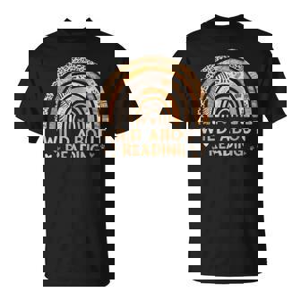 Wild About Reading Books Reader Lover Bookworm Librarian T-Shirt - Thegiftio