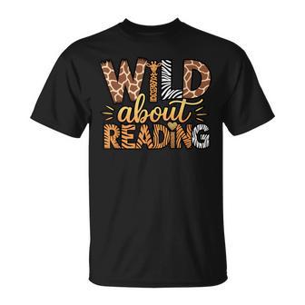 Wild About Reading Safari Animal Print Graphic T-Shirt | Seseable UK