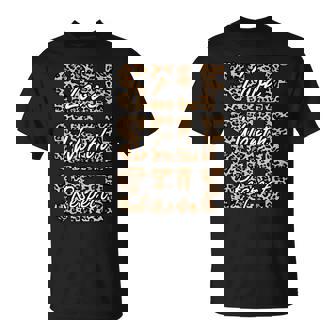 Wild About My Self-Ishx3 Leopard Spots Wt T-Shirt | Seseable FR