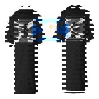 William Wallace Le Grand Écossais Montréur Le Drapeau Écossais T-Shirt - Cadeauxyz