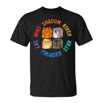 Wind Shadow River Star Thunder Sky Cat FelineFire Star Cat T-Shirt - Thegiftio