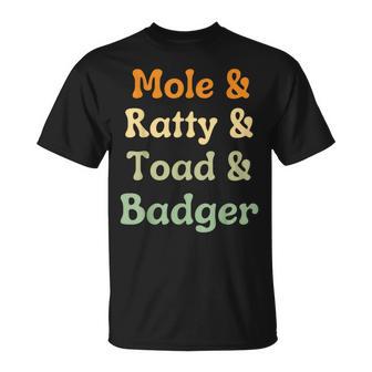 Wind In The Willows Character T-Shirt - Thegiftio