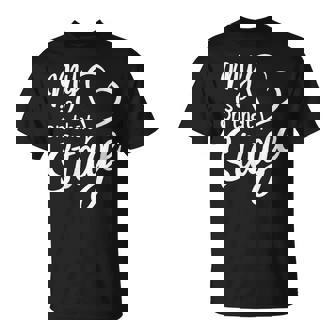 Women's My Heart Is On That Stage Dance Mom Music Dad School Play T-Shirt - Thegiftio