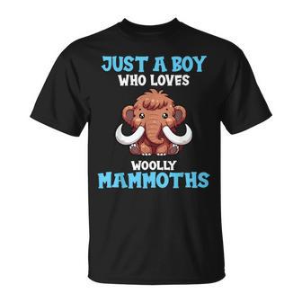 Woolly Mammoth Costume For Boys Who Love Mammoths T-Shirt - Thegiftio UK
