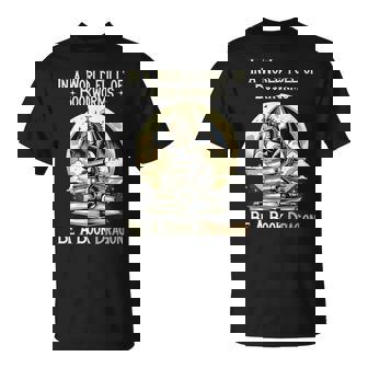 In A World Full Of Bookworms Be A Book Dragon Books Reading T-Shirt | Mazezy