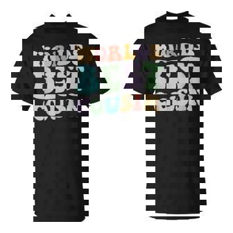 World's Best Cousin Retro Graphic – Fun And Colorful Cousin T-Shirt - Thegiftio