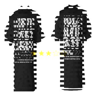 World's Okayest Bassist Humorous Bass Guitar Player T-Shirt - Thegiftio