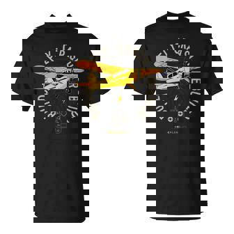 Yellow Plane RC Plane Model Aircraft Build Fly Crash Rebuild T-Shirt | Mazezy