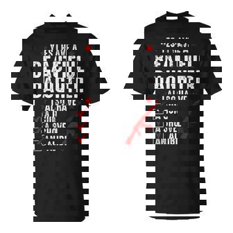 メンズ Yes I Have A Beautiful Daughters I Also Havearcastic Tシャツ - Kawaiitshirt