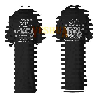 Yeshua Hebrew Name Of Jesus Christian King & Lord Messianic T-Shirt - Monsterry