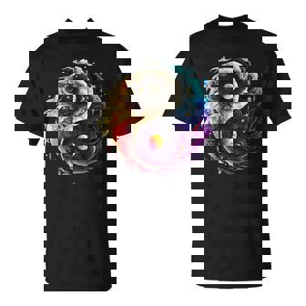 Yin Yang Sun Moon Universe Tai Chi Qigong Yoga Taoism T-Shirt | Mazezy