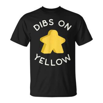 Yo Llamo Dibs En El Amarillo Meeple 'Porqueiempre Juego Amarillo Camiseta unisex - Regaloses