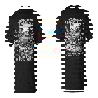 Yosemite National Park Floral Vintage Mens T-Shirt | Seseable FR