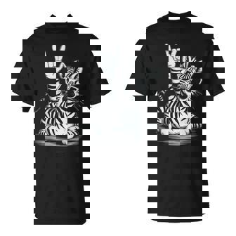 Zebra Punk Rock Rocker Heavy Metal T-Shirt - Cadeauxyz