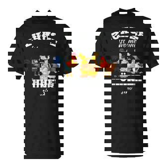 Zuhause Ist Wo Meine Hühnerind Landwirt Bauer Hof Tiere T-Shirt - Seseable