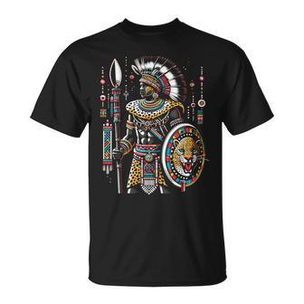 Zulu Warrior Africa Stemi Apparel Zulu Warrior African Ethnic Tribe Zulu Kingdom T-Shirt - Thegiftio