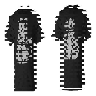 「No Cat No Life」 猫 シルエット Tシャツ - Kawaiitshirt