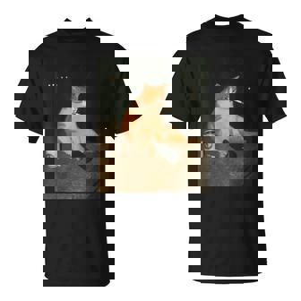 おもしろタバコ 子猫 喫煙 バカ ミーム ブレイン Tシャツ - Kawaiitshirt