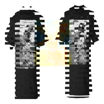 おもしろ猫 ゴリラ 恐竜 Ufo ミーム 不条理なユーモアシーン Tシャツ - Kawaiitshirt