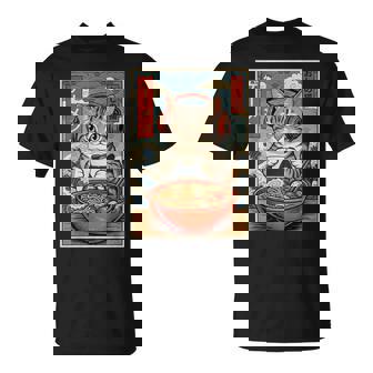 かわいい カワイイ ゲーマー猫 ラーメン ゲーム好き 猫好き向け 面白い デザイン レトロ 和風 日本 アニメ Tシャツ - Kawaiitshirt