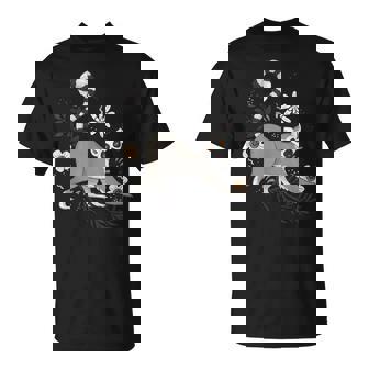 かわいい花 面白い動物キツネザル Tシャツ - Kawaiitshirt