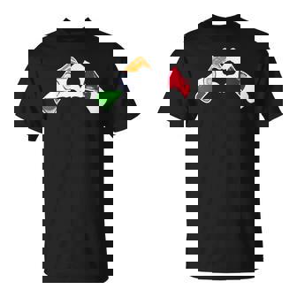 インド日本国旗 インド日本ハート Tシャツ - Kawaiitshirt