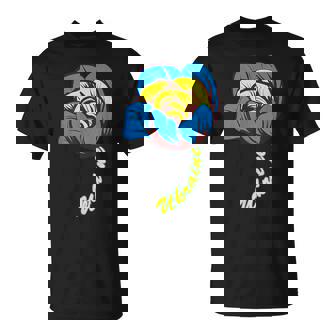 ウクライナ バラの花 旗 フリー ウクライナ応援 ウクライナ Tシャツ - Kawaiitshirt