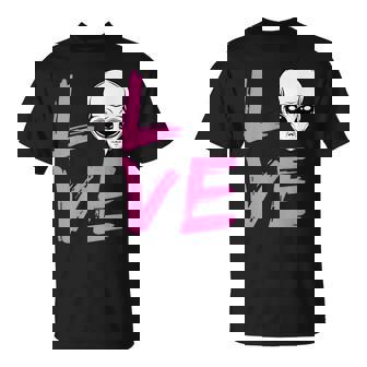 エイリアンラバーtシャツ エイリアンフェイス Ufo ファニーtシャツ Tシャツ - Kawaiitshirt