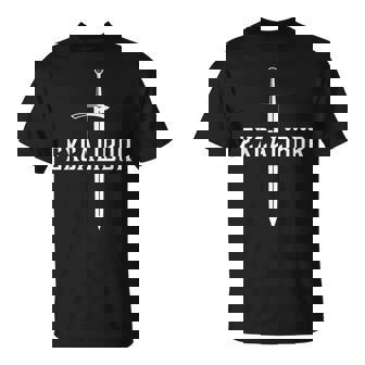 エクスカリバー アーサー王の石の中の伝説の剣 Tシャツ - Kawaiitshirt