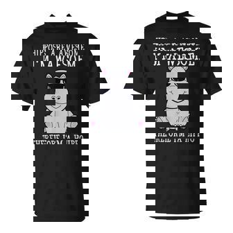 カバはすごいだから私はカバの面白いカバだ Tシャツ - Kawaiitshirt