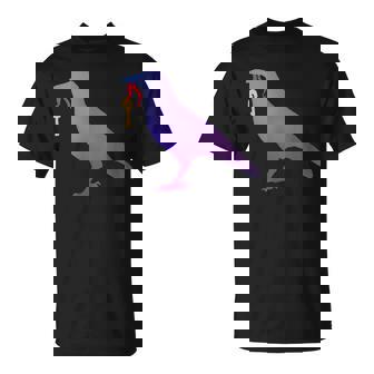 カラス カラス カラス シャツ ゴールド キーホルダー 青い鳥 カラス Tシャツ - Kawaiitshirt