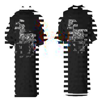 カラフルな抽象的な馬 Tシャツ - Kawaiitshirt