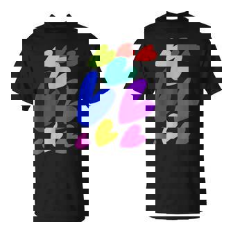 カラフルハート Tシャツ - Kawaiitshirt