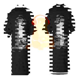 カワイイ カワウソ ゲーム アニメ レトロ 日本の芸術作品 ゲーマー 面白い Tシャツ - Kawaiitshirt